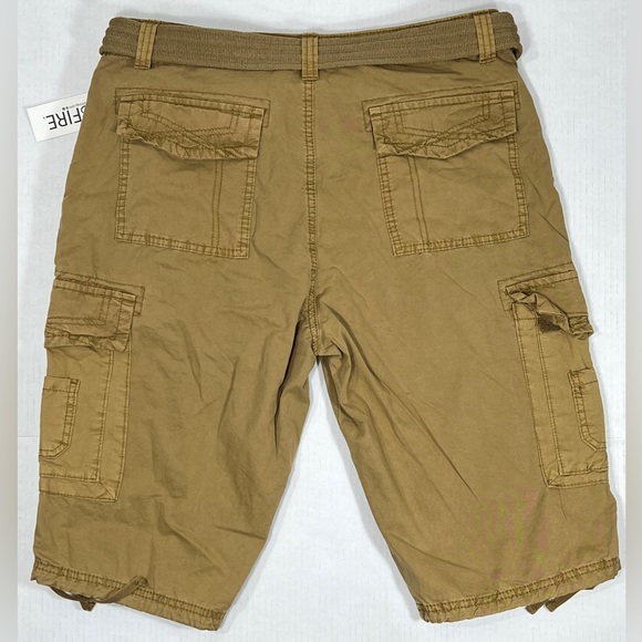 Ring of Fire Delano Messenger Cargo Shorts Mens 33 Beige RYB0412 NWT 100% Cotton - Picture 7 of 13